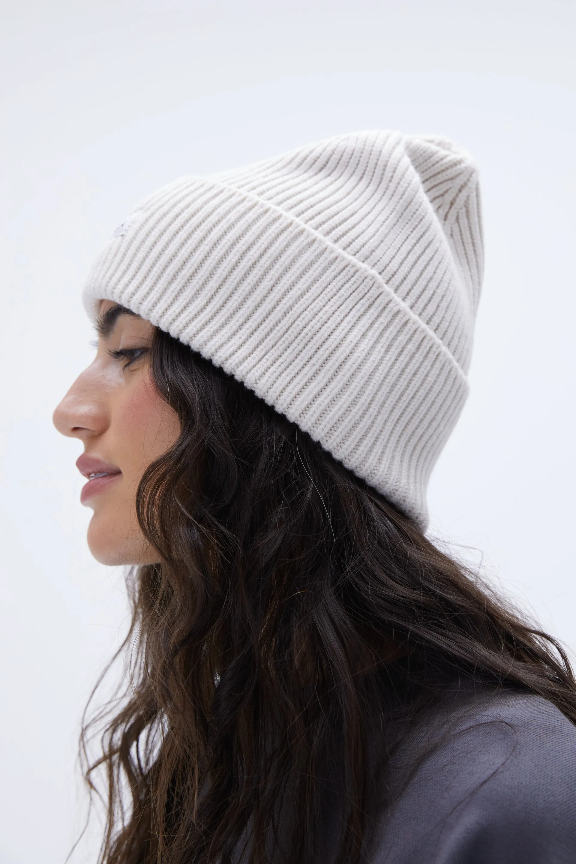 Knit Beanie - Stone