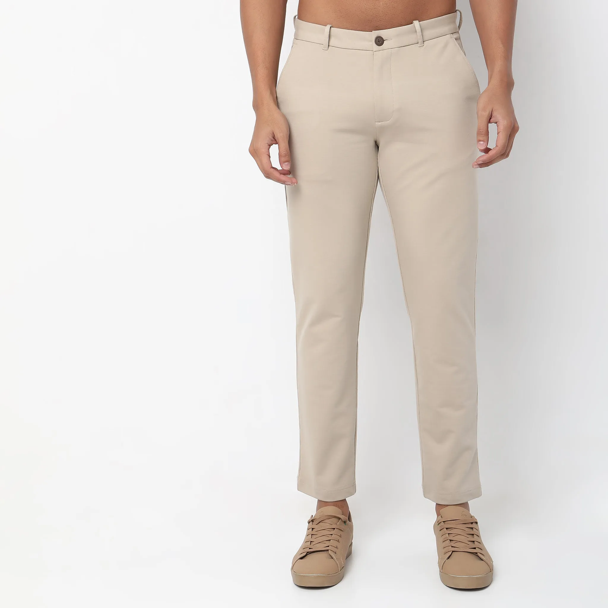 Knit Crop Chinos™  - Ulitimate Comfort - 4 Way Flexibility by E-Fast® Stretch