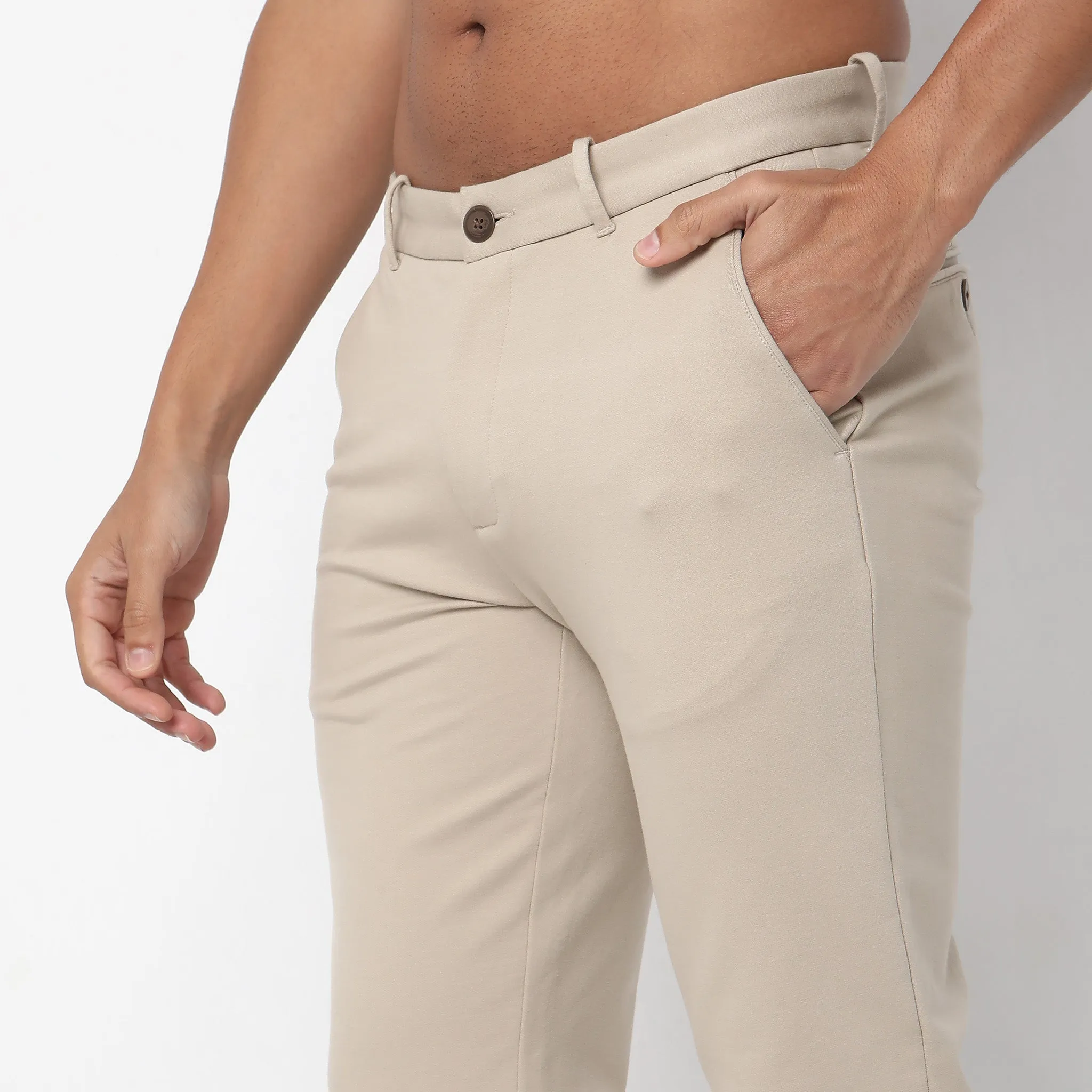 Knit Crop Chinos™  - Ulitimate Comfort - 4 Way Flexibility by E-Fast® Stretch