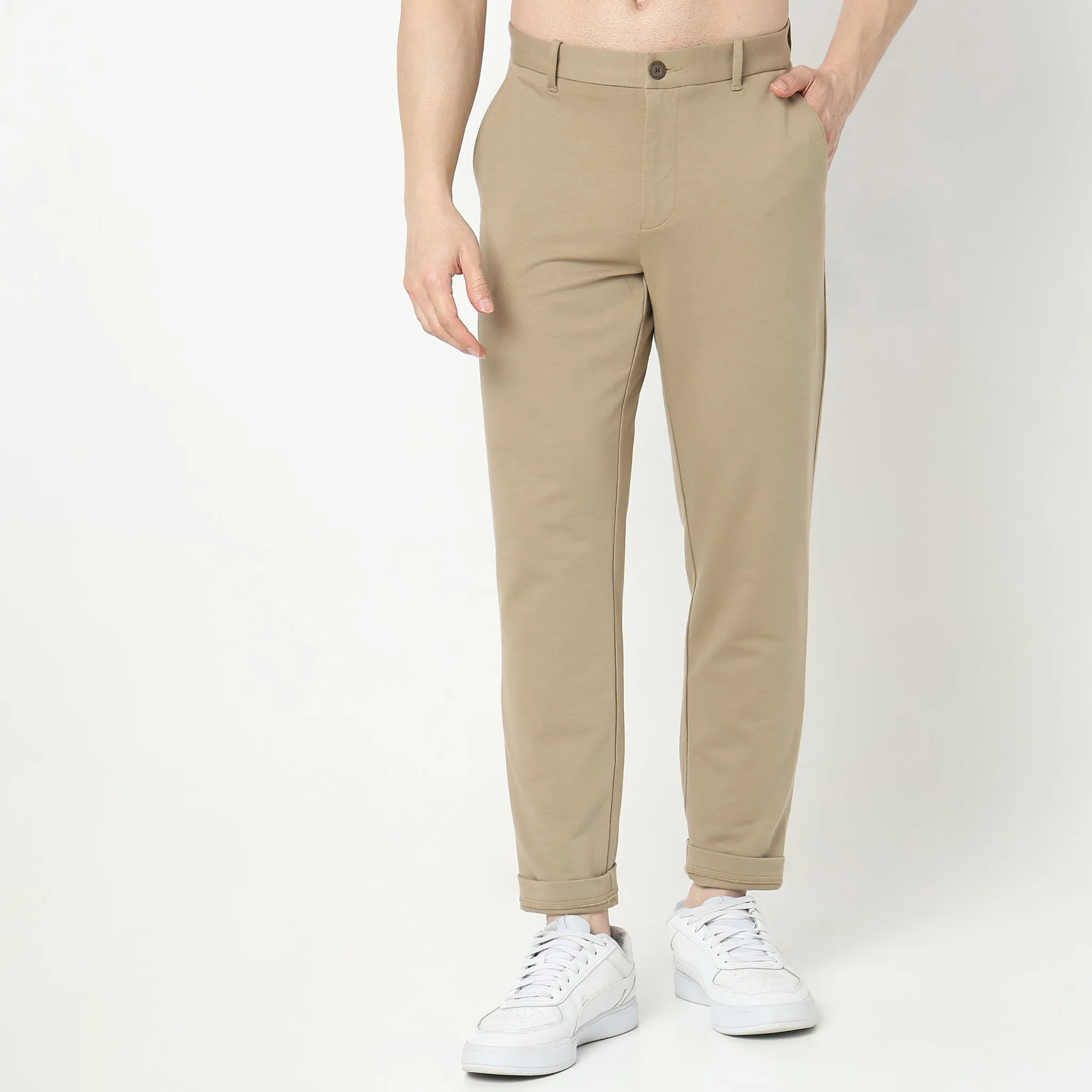 Knit Crop Chinos™  - Ulitimate Comfort - 4 Way Flexibility by E-Fast® Stretch