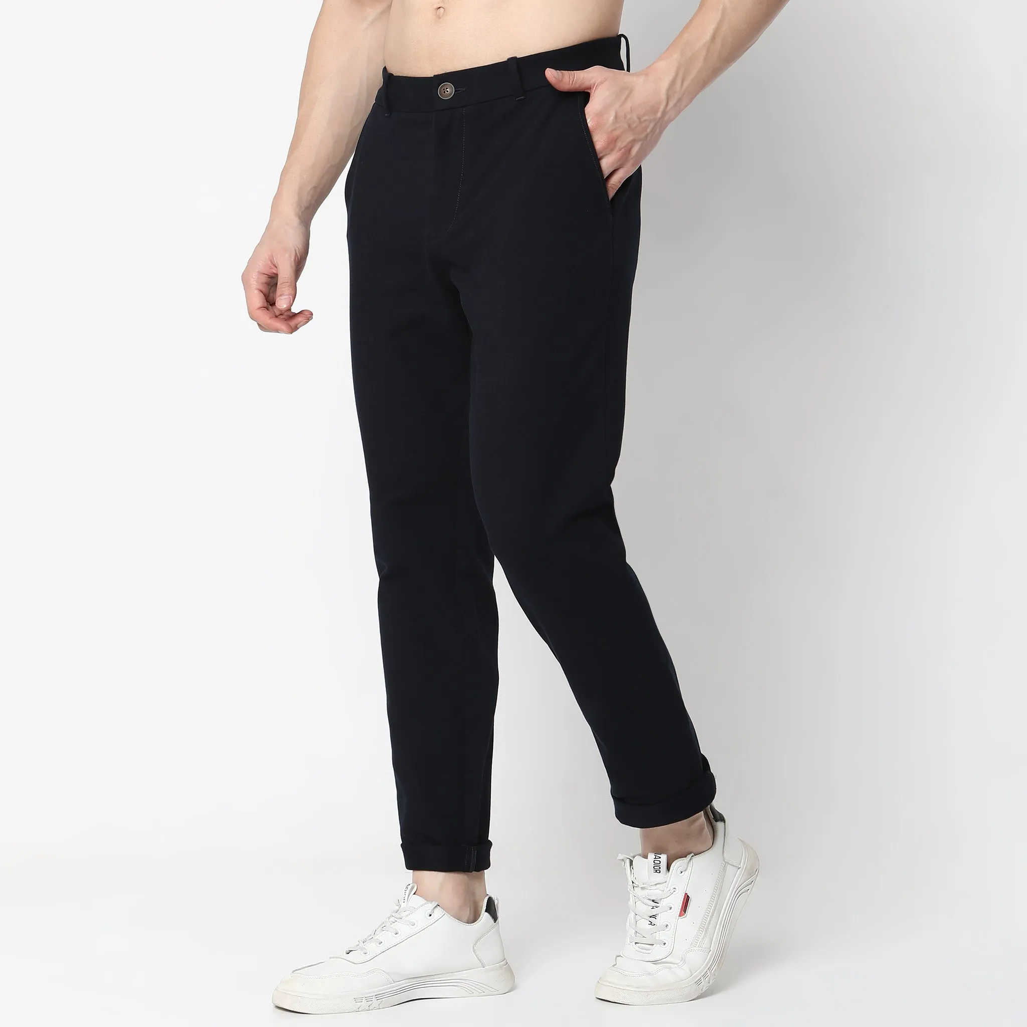 Knit Crop Chinos™  - Ulitimate Comfort - 4 Way Flexibility by E-Fast® Stretch