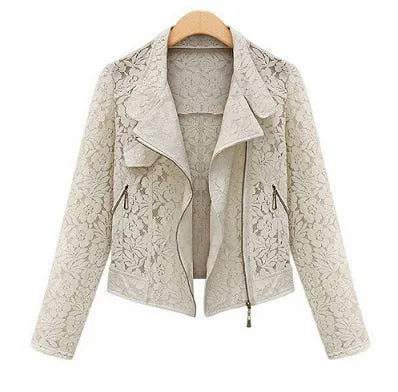 Lace Biker Jacket