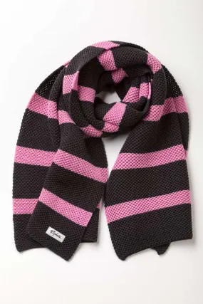 Ladies Striped Knit Scarf - Rosie