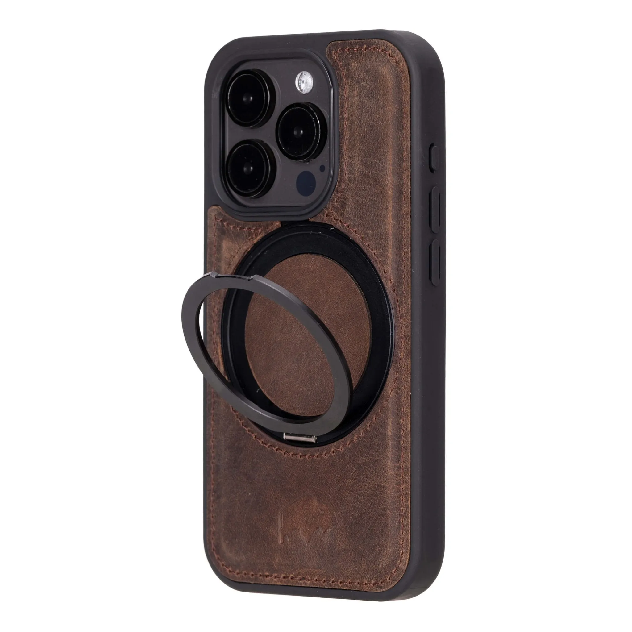 Loop iPhone 15 Pro Case, Distressed Coffee