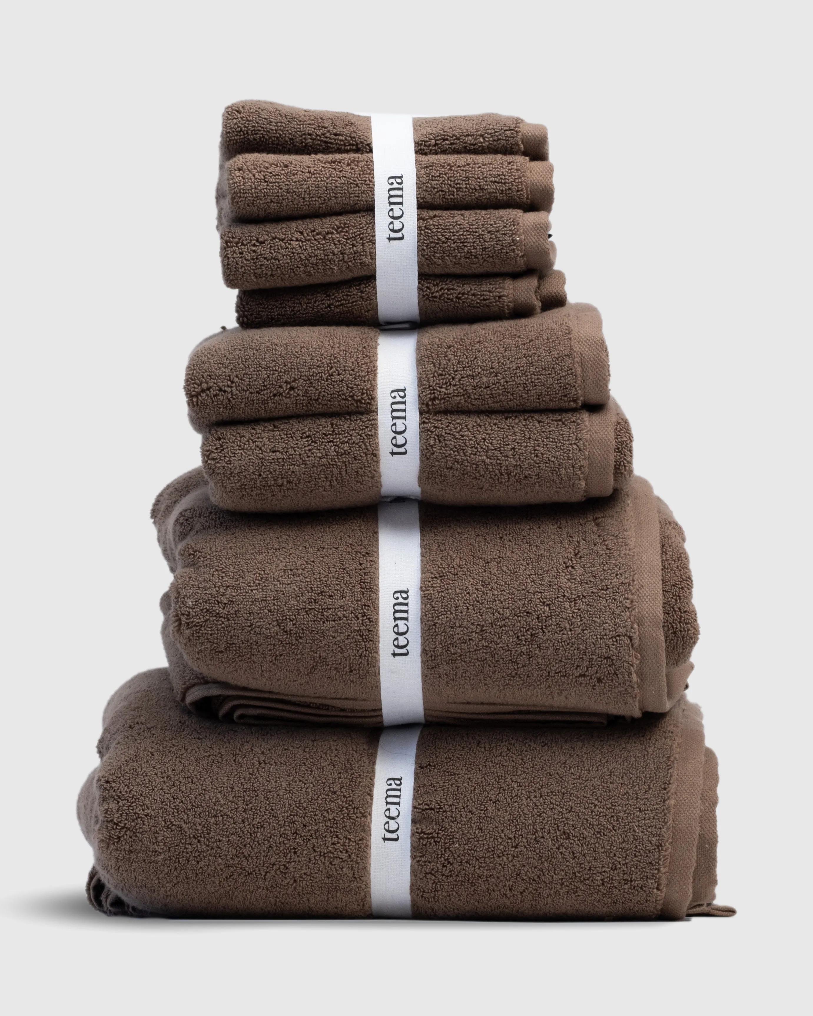 Luxe Bath Towels in Chocolate