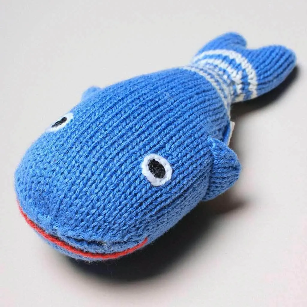 Luxury Baby Gift Set - Whale Organic Romper, Lovey, Hat & Toys