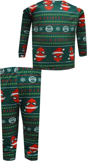 Marvel Comics Spiderman Santa Christmas Fair Isle Pajama