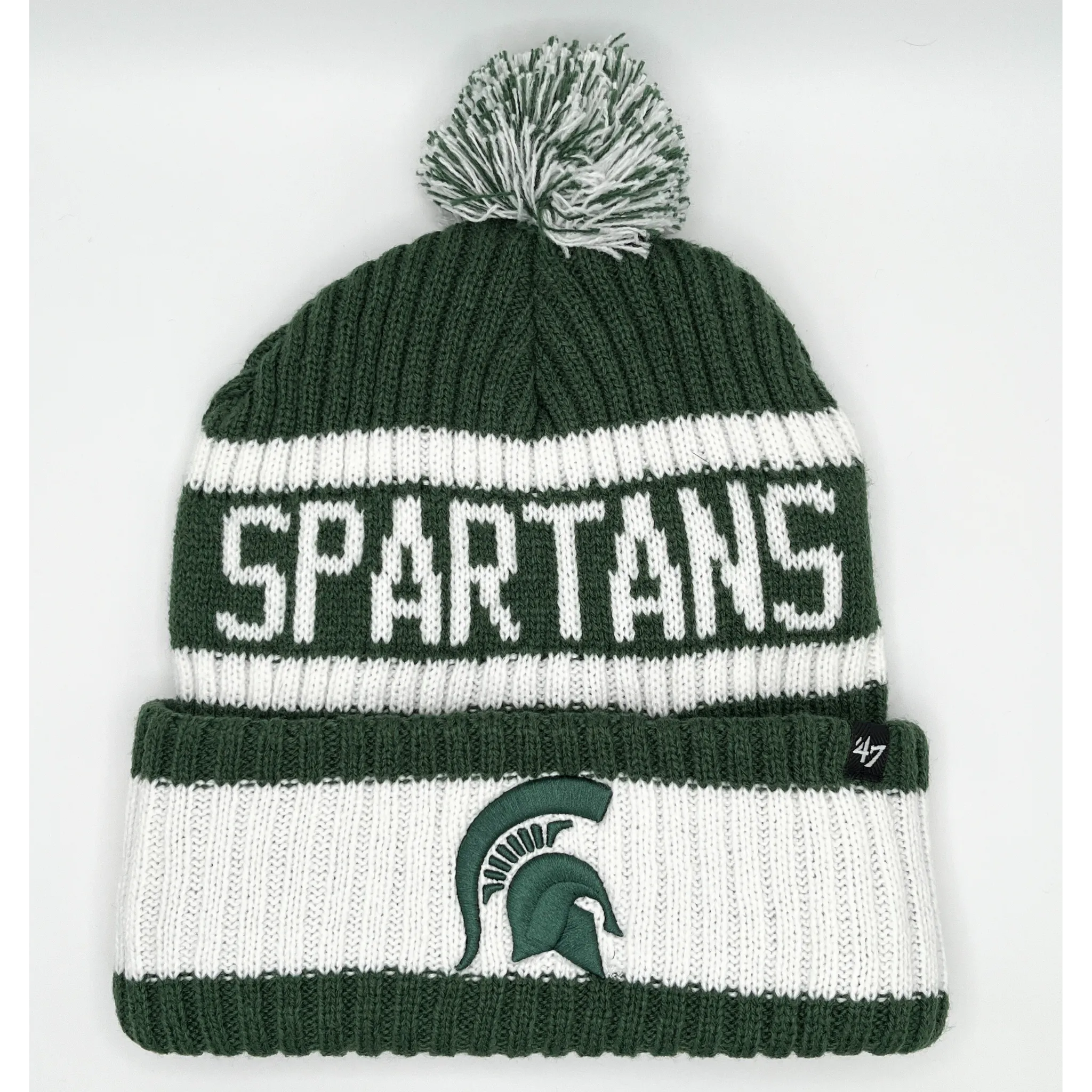 Michigan State Spartan Helmet Bering Cuff Knit Hat