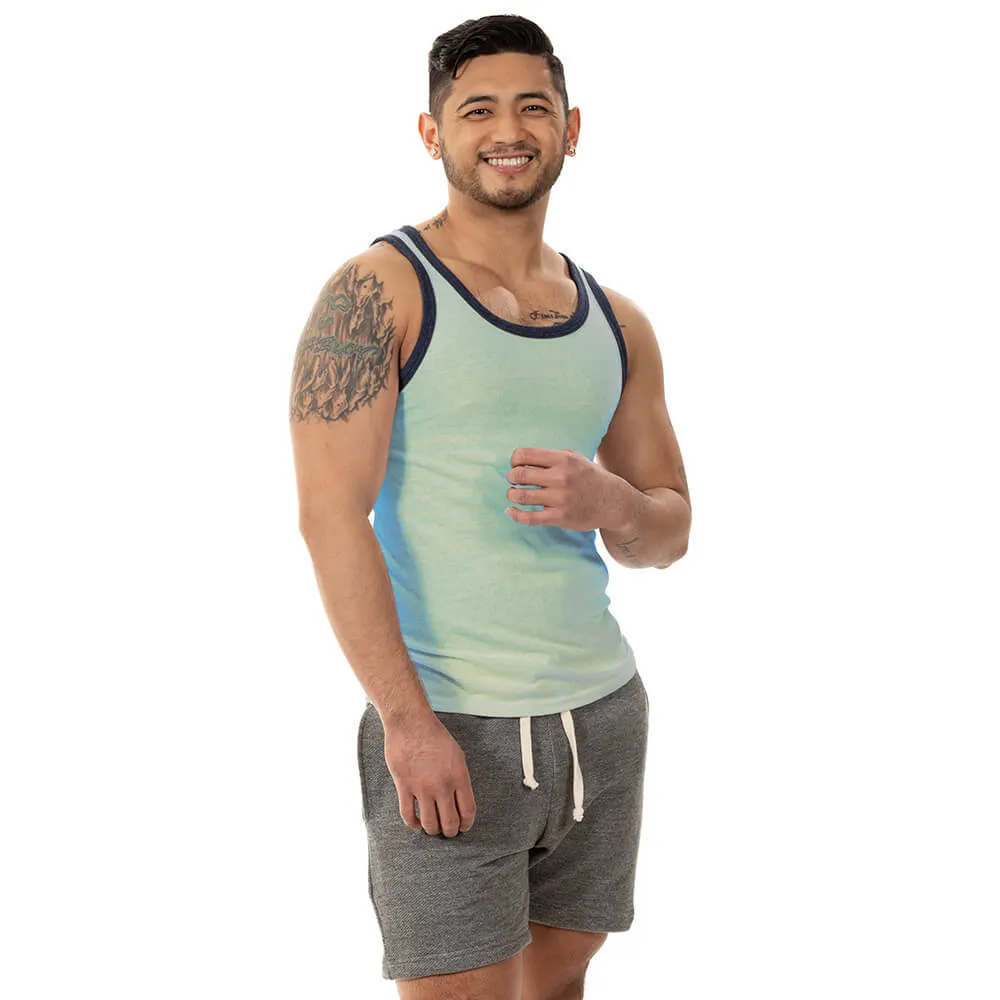 Mint Green Tri-Blend Varsity Tank Top