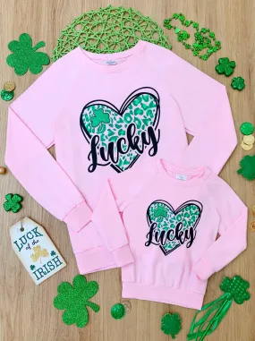 Mommy and Me Luckiest Hearts Top