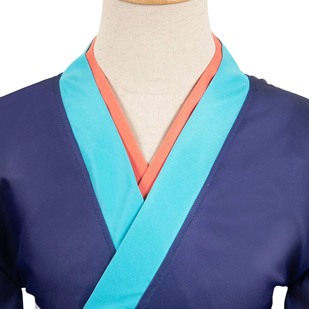 Mononoke Kusuriuri Medicine Seller Blue Kimono Party Carnival Halloween Cosplay Costume