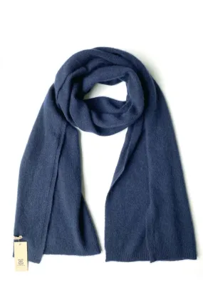 Navy cashmere scarf