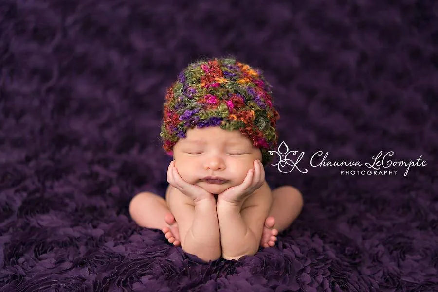 Newborn Confetti Beanie Hats - You Choose Color