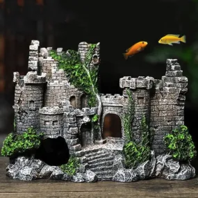 Nostalgic Charm Handcrafted Resin Ornaments for Fish Tanks