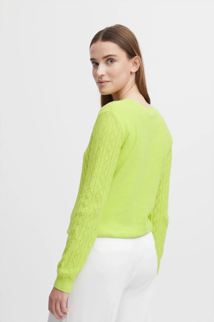 Olivette Pullover - Green Glow