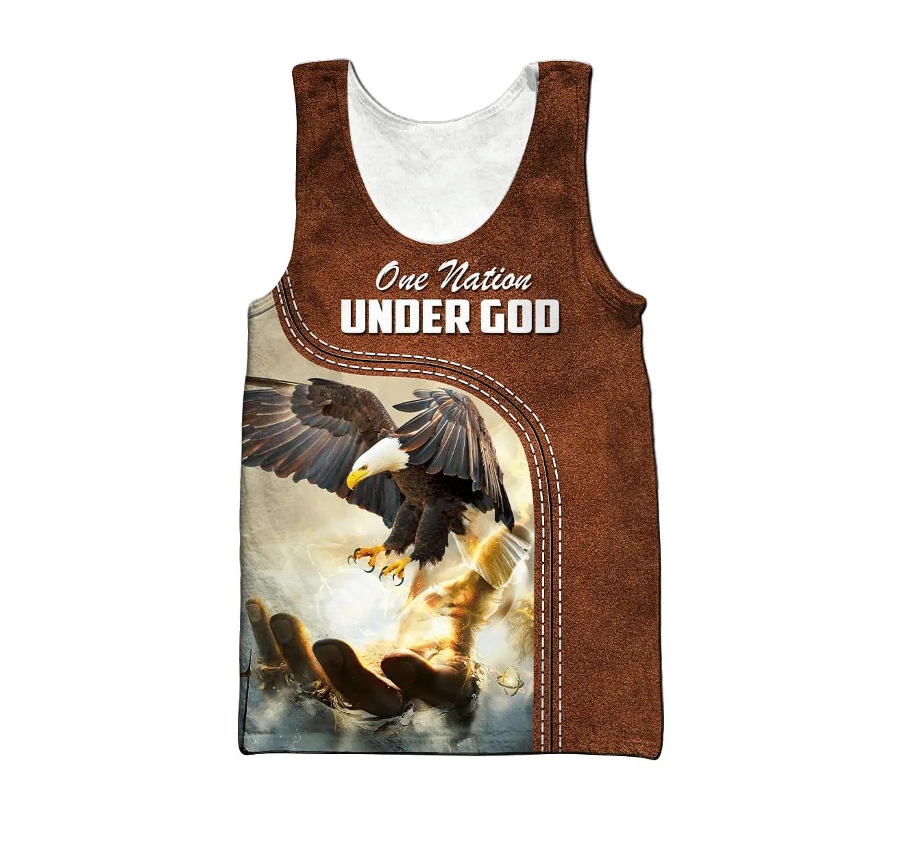 One Nation Under God 3d Shirts - Christian Tank Top For Men