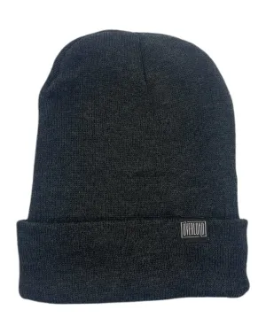 Overload Clip Tag Jersey Lined Beanie - Heather Charcoal