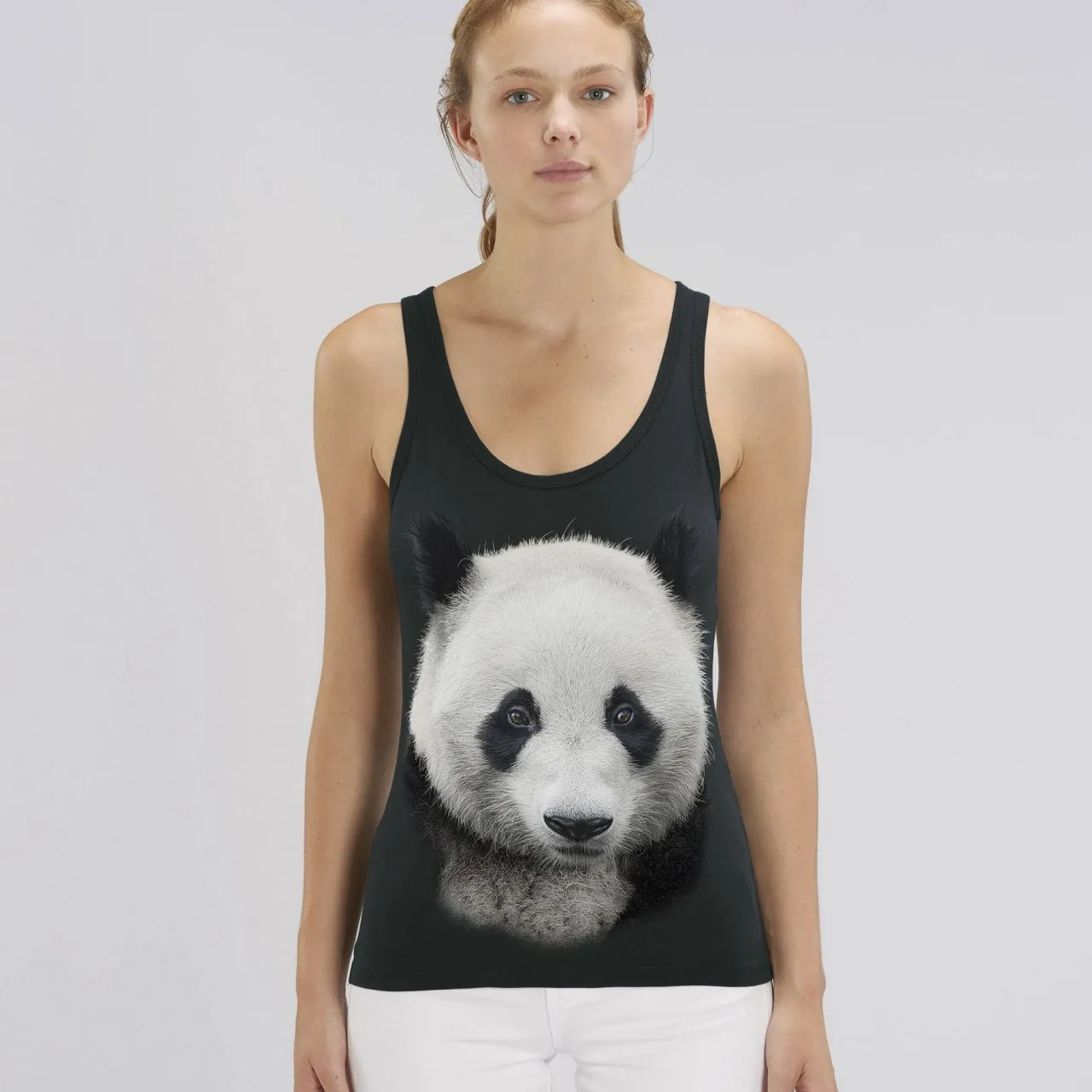 Panda Head Tank Top