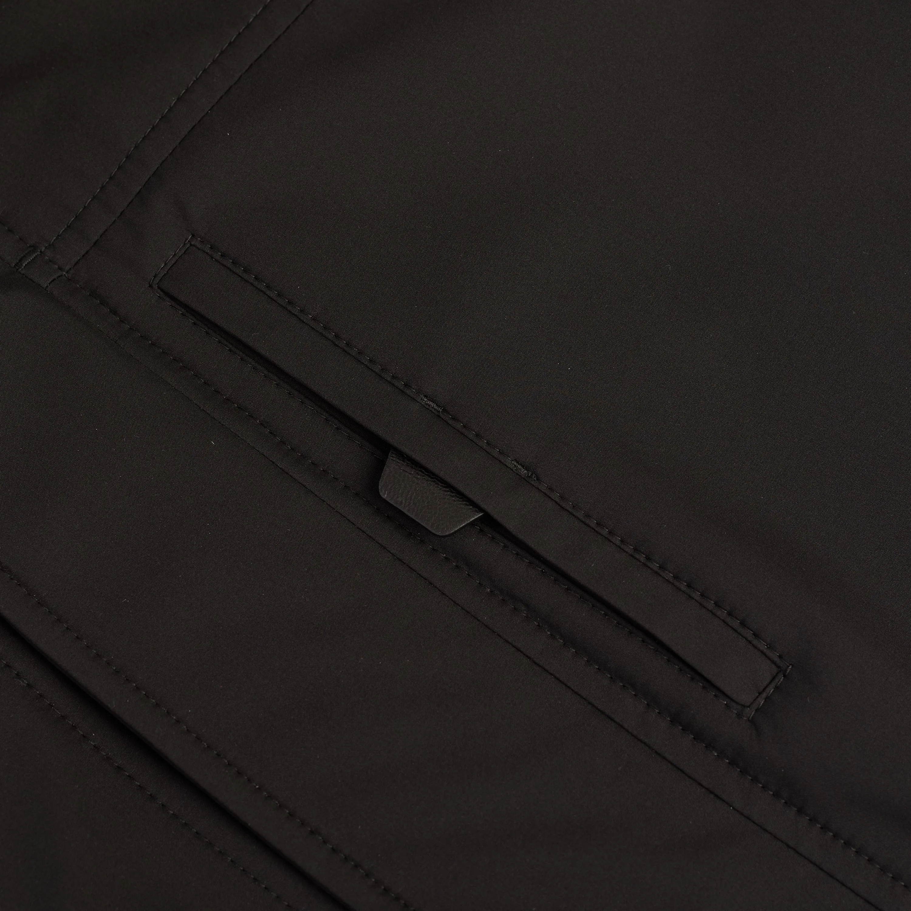 Performa Field Jacket In Black Technical Silk & Cashmere