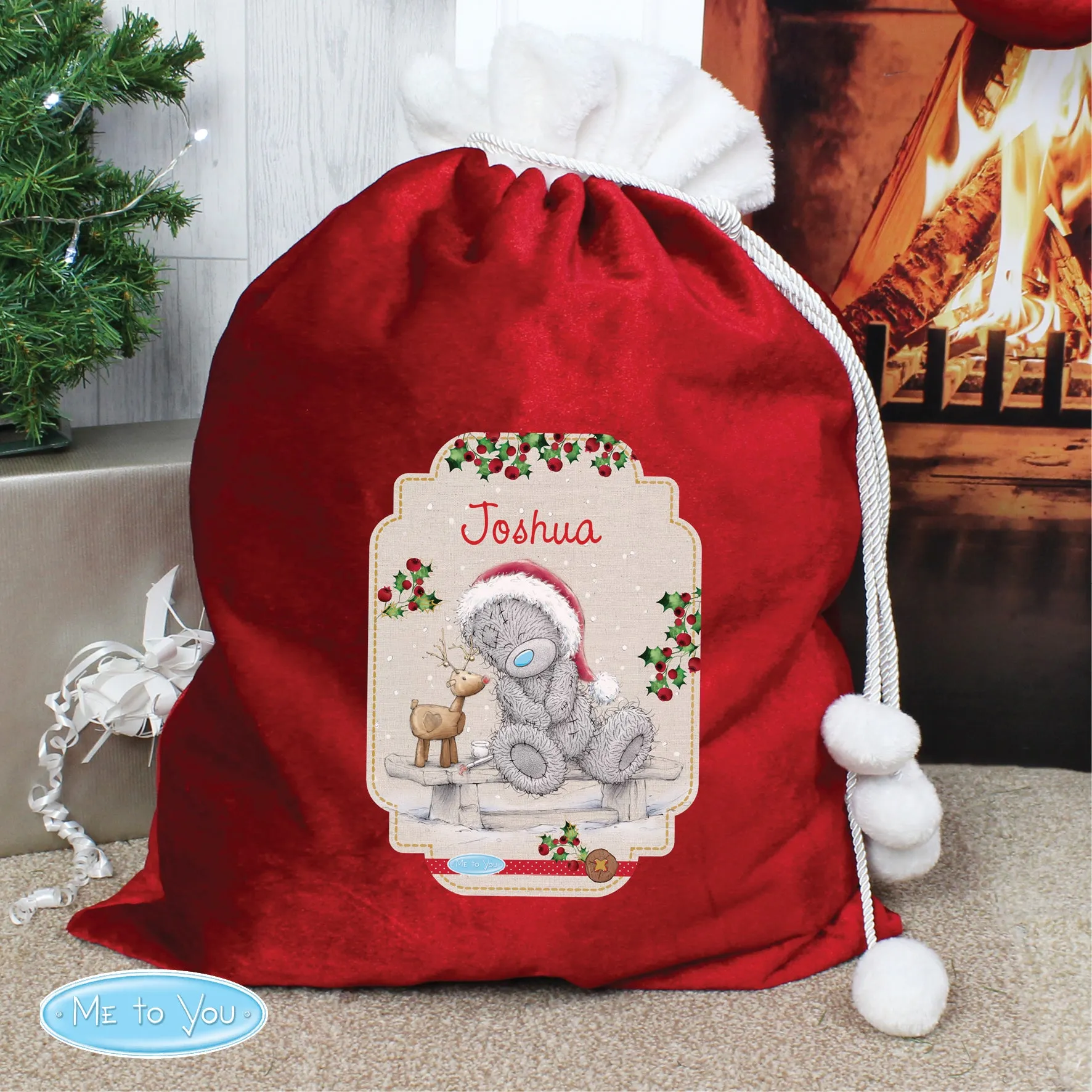 Personalised Me to You Reindeer Santa Sack