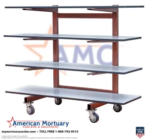 Premium 4-Tier Cantilever Mortuary Rack Model#4T-C