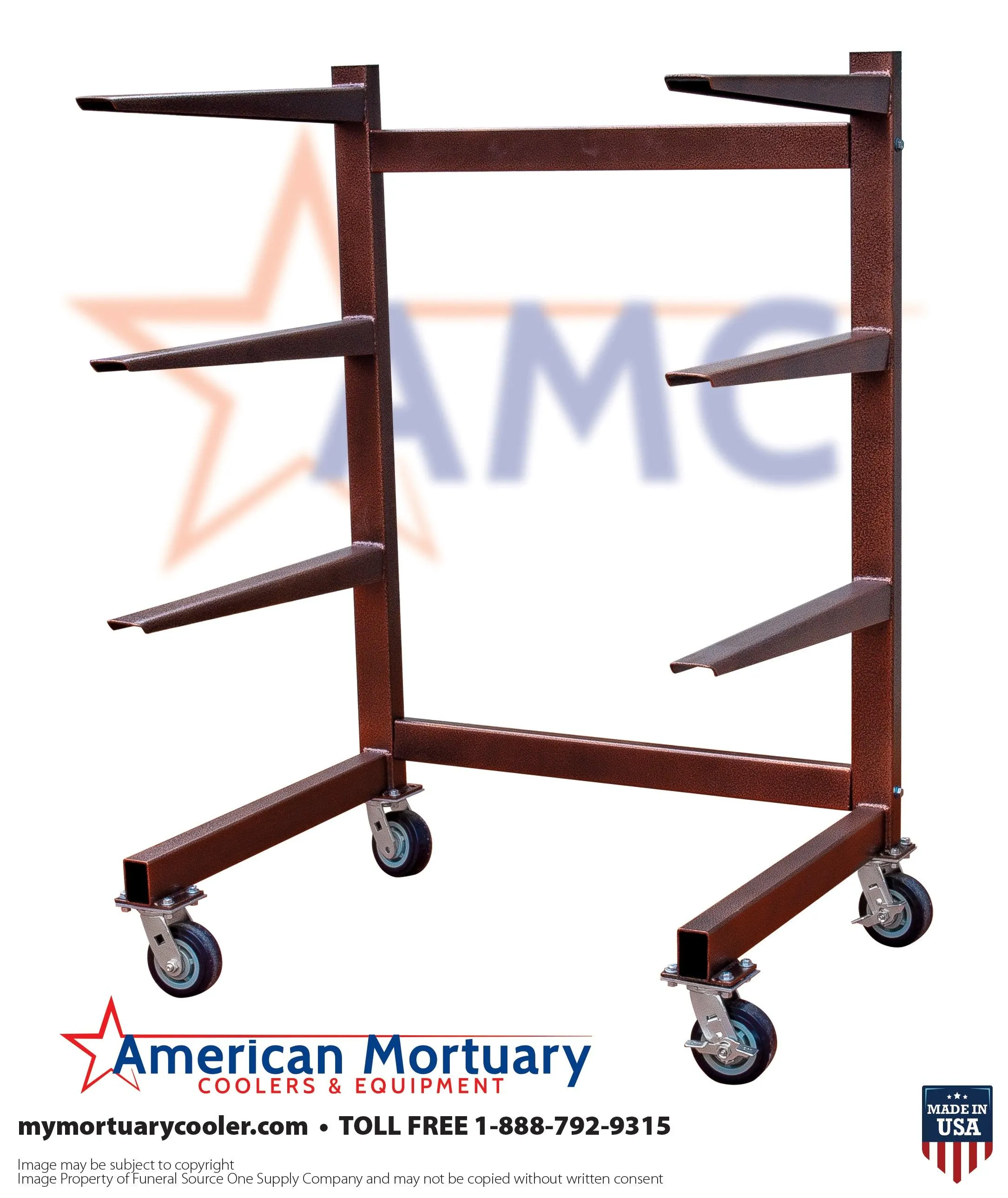 Premium 4-Tier Cantilever Mortuary Rack Model#4T-C