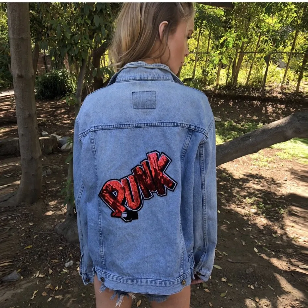 Punk Patch Denim Jacket