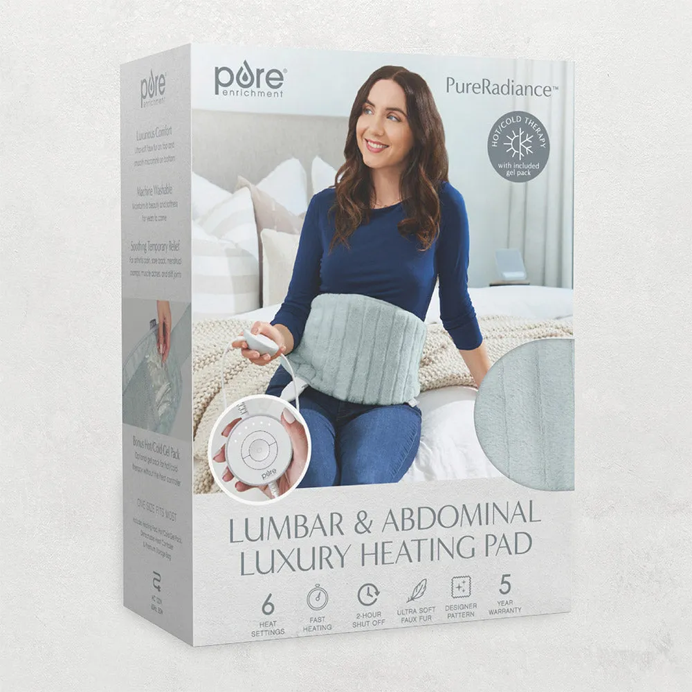 PureRadiance™ Lumbar & Abdominal Luxury Heating Pad