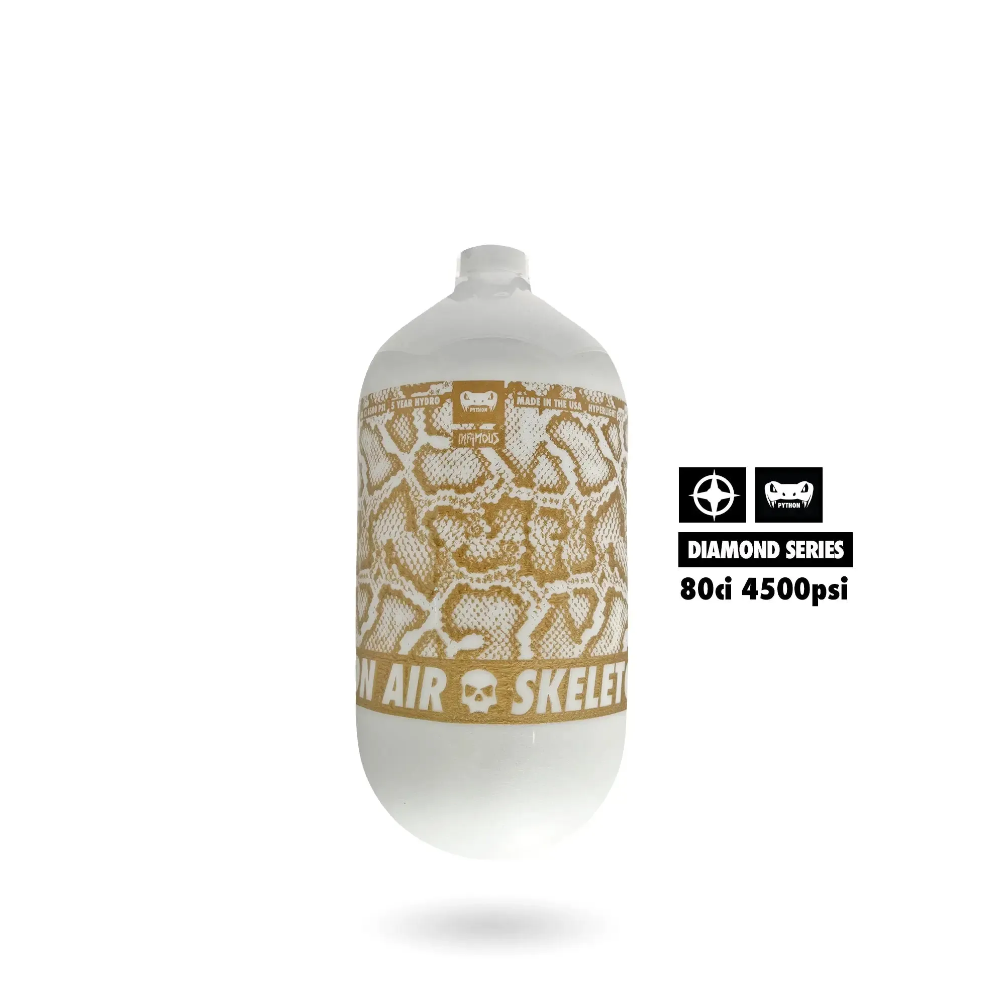 "DIAMOND SERIES" PYTHON AIR TANK 80CI (BOTTLE ONLY)