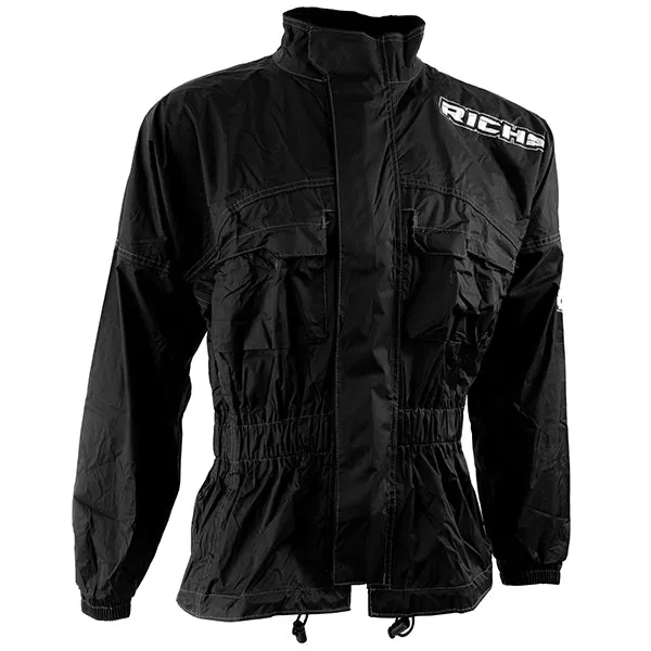 Richa Rain Warrior Waterproof Over Jacket - Black