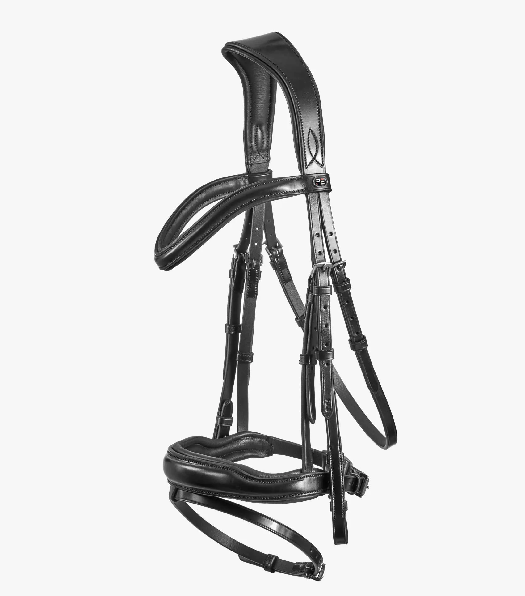 Rizzo Anatomic Snaffle Bridle with Flash Black