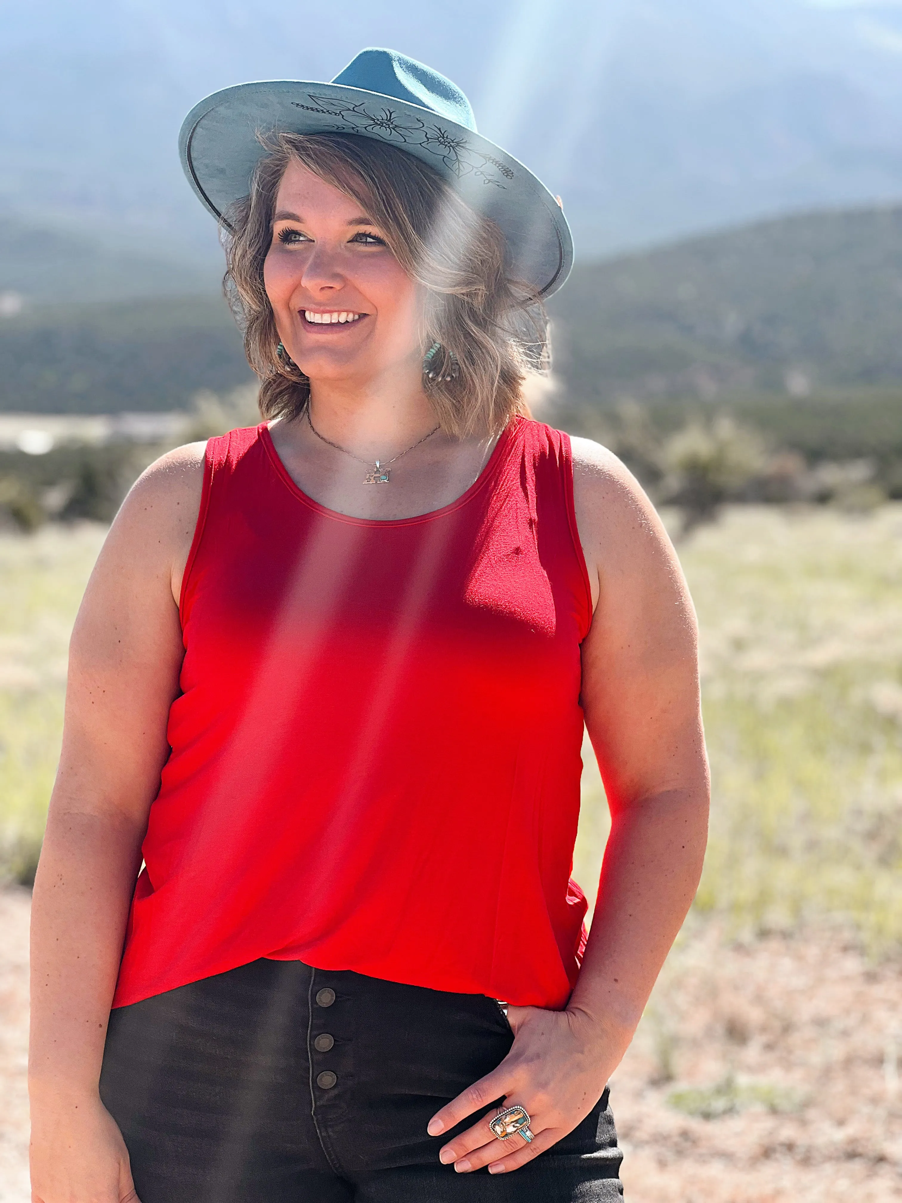 Ruby Red Tank Top