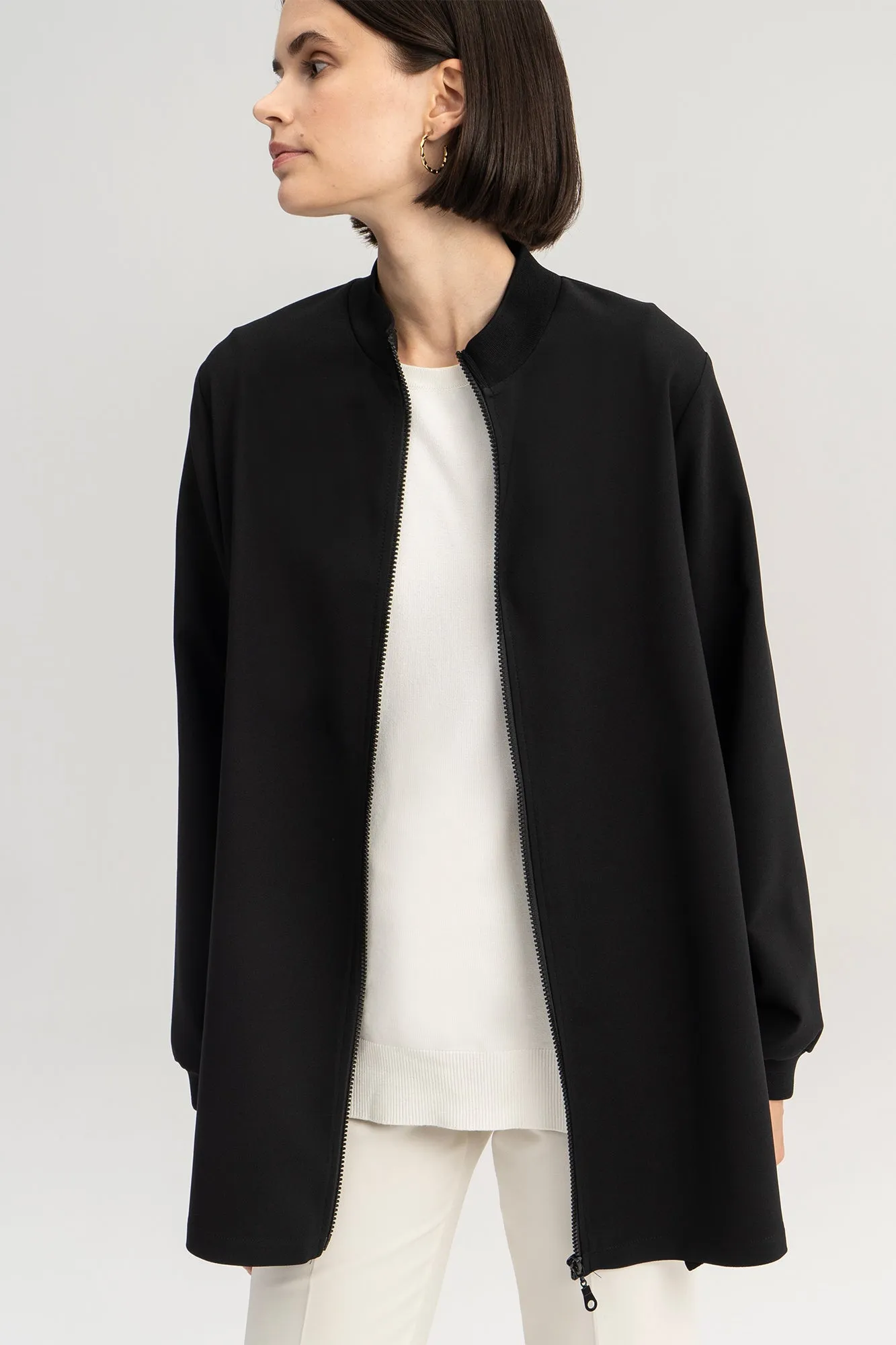 RUFFLED THIN CREPE JACKET