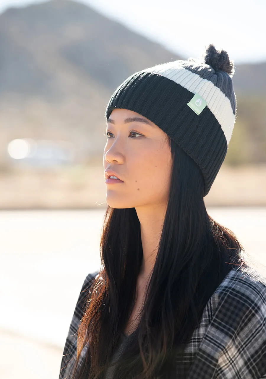 Schrader Pom Beanie - Gray / Black