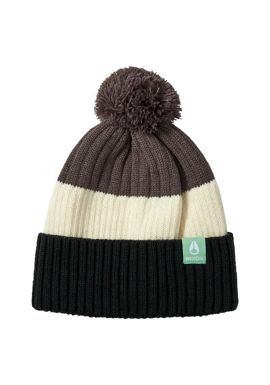 Schrader Pom Beanie - Gray / Black