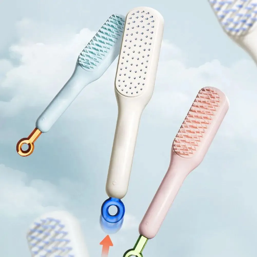 Self Cleaning Hair Brush Massage Anti-static Hair Smoothing and Styling Tool