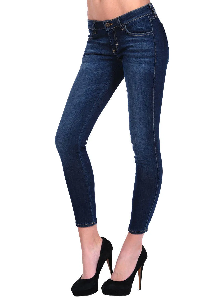 Siwy Denim - 'Hannah in Intense Love' - Cropped Blue Skinny Jeans