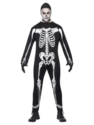 Skeleton Halloween Costume Black