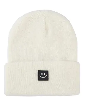 Smiley Face Patch Beanie- 3 Colors!