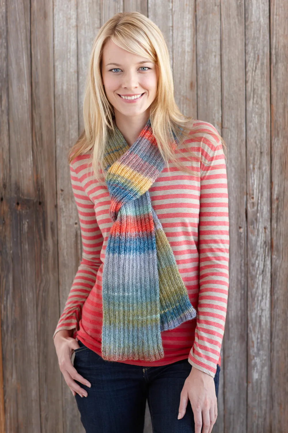 Smooth Sailing Ribbed Scarf Pattern (Knit)