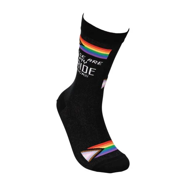 *Socks - These Are My Pride Socks - Black