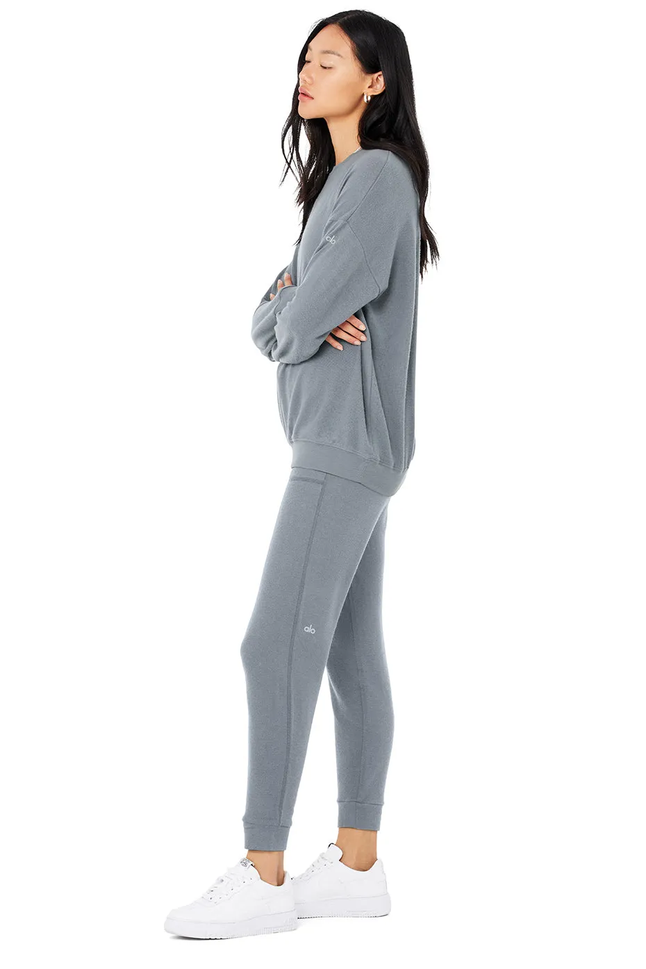 Soho Pullover & Soho Sweatpant Set - Steel Blue