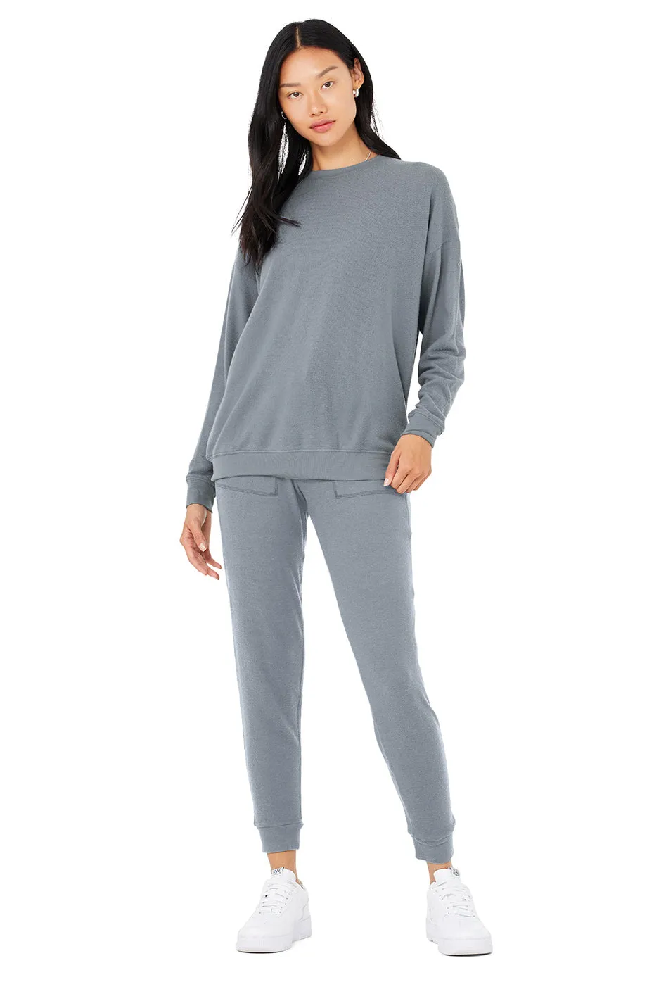 Soho Pullover & Soho Sweatpant Set - Steel Blue