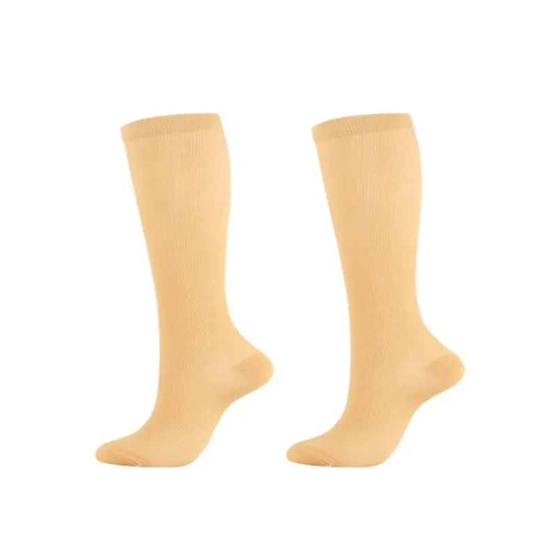 Solid Colors Compression Socks Fit For Sports