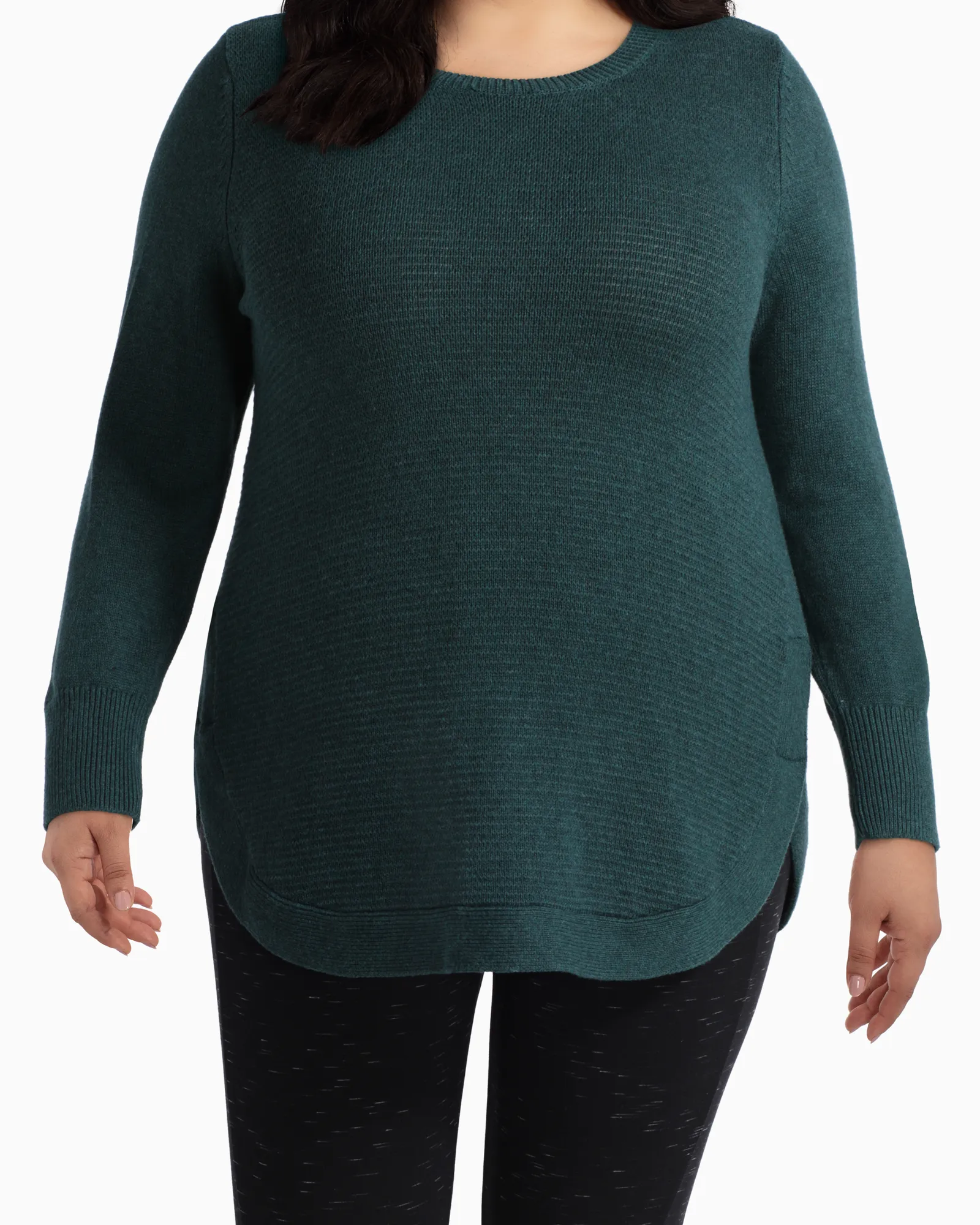 Sophie Cotton Sweater | Forest Green