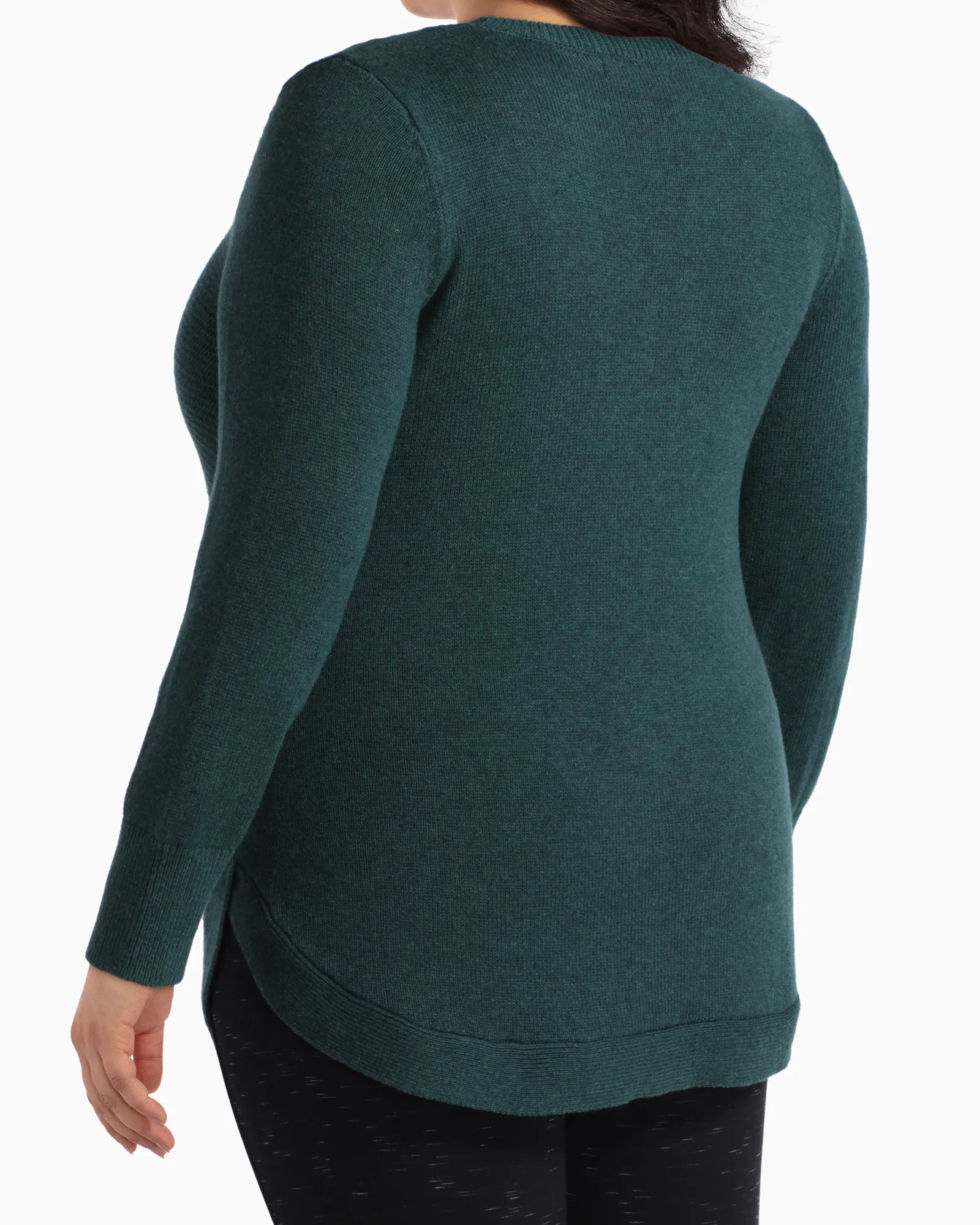 Sophie Cotton Sweater | Forest Green