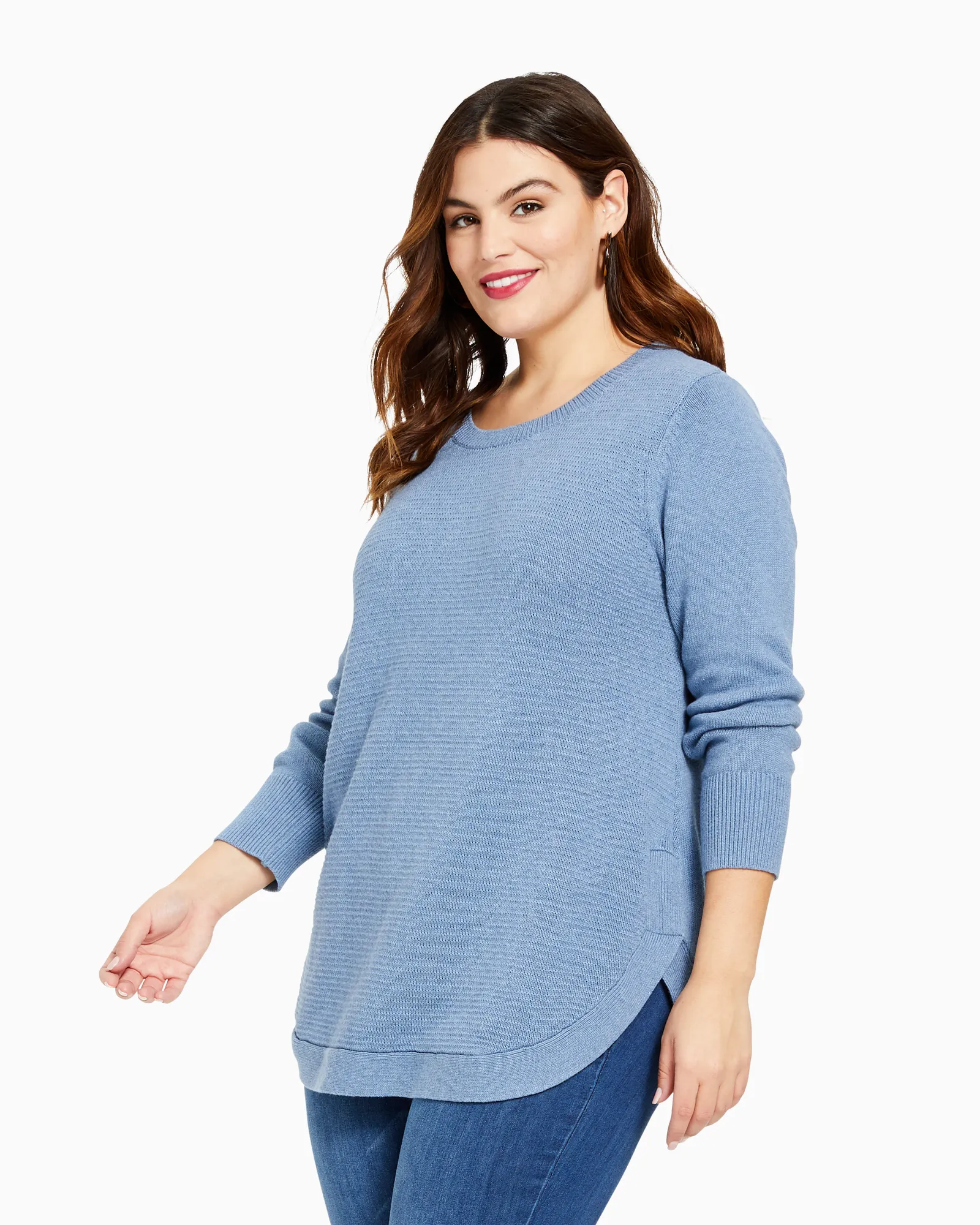 Sophie Cotton Sweater | Light Blue