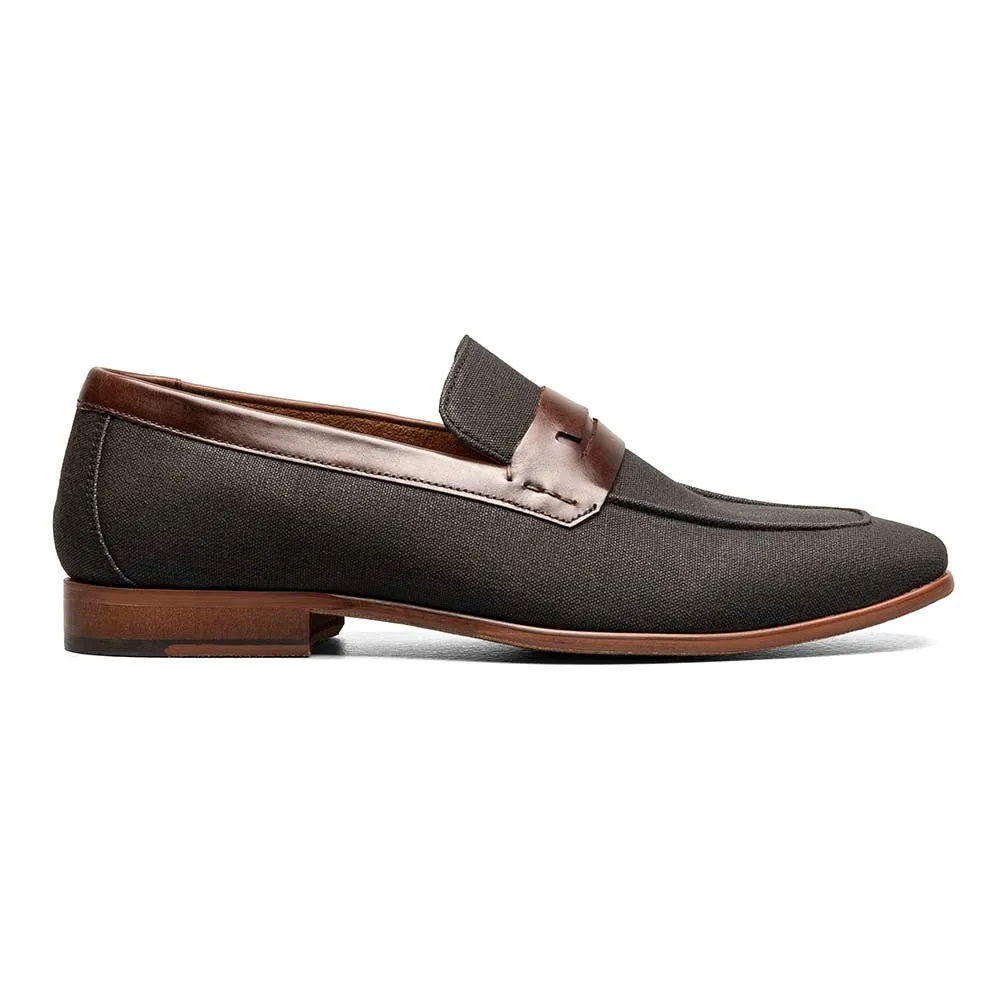 Stacy Adams Black Multi GILL Moc Toe Saddle Slip On Shoes