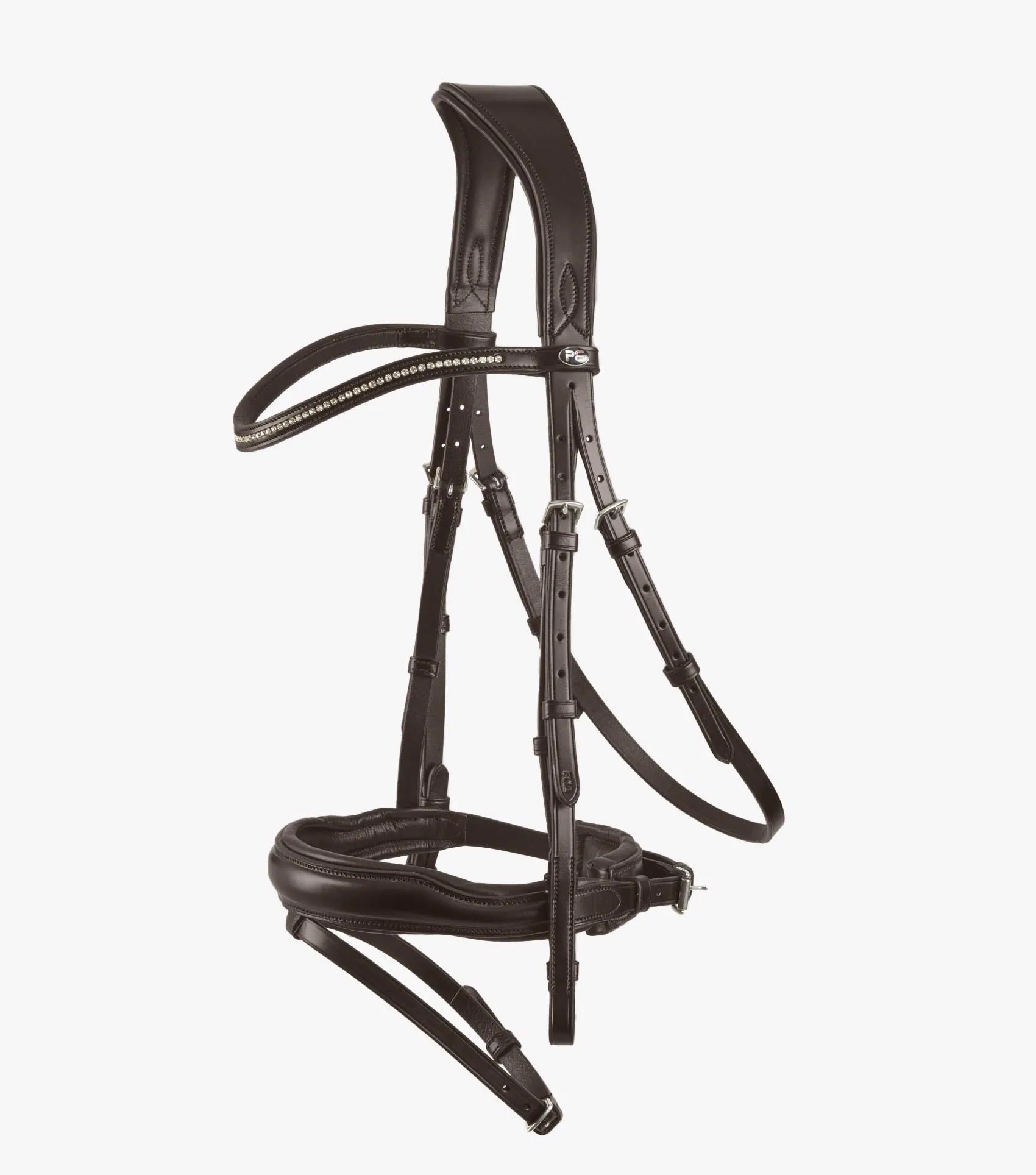 Stellazio Anatomic Snaffle Bridle with Flash Brown