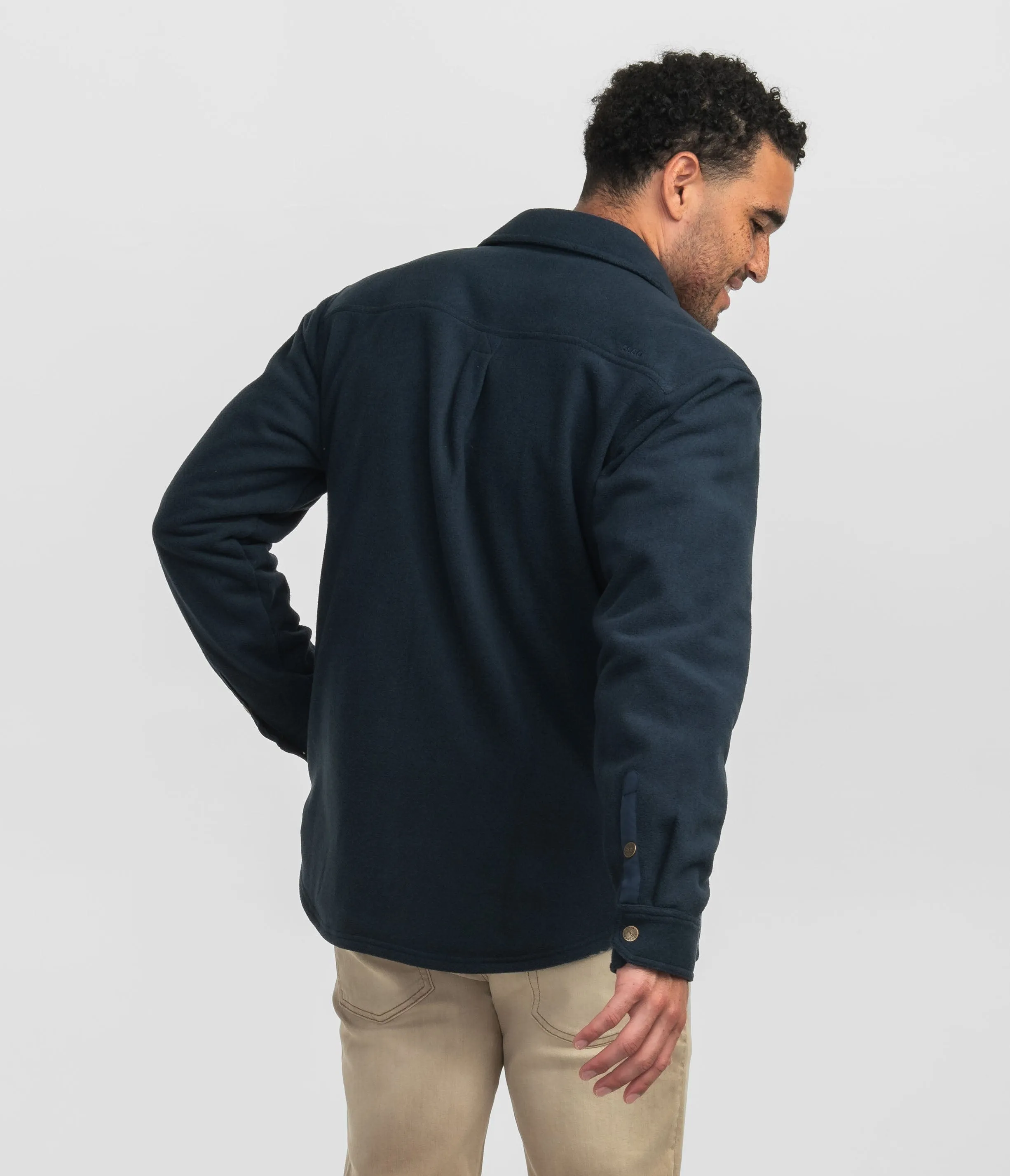 Stretch Twill Shacket - Eclipse